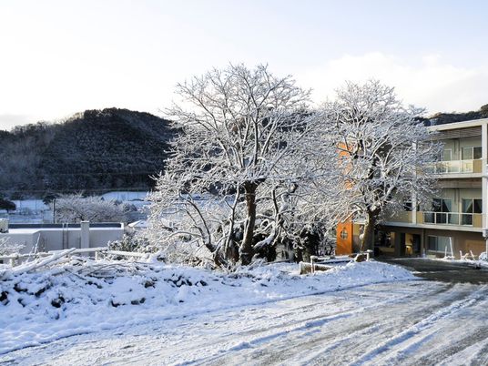 雪景色の外観