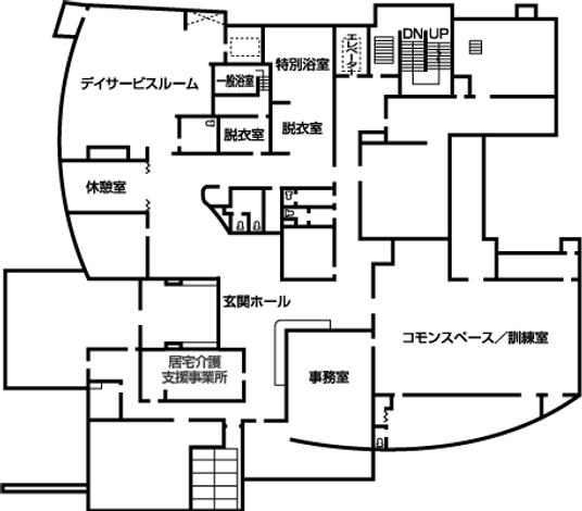 広い共用スペース