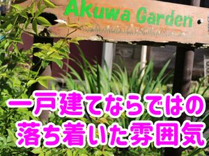 落ち着いた雰囲気の庭