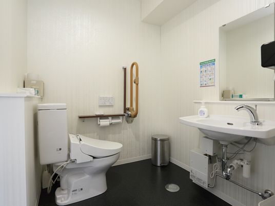 清潔なトイレ設備