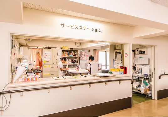 スタッフの対応する部屋