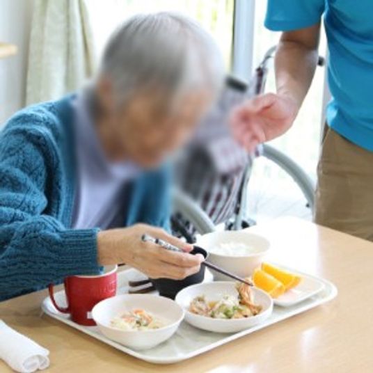 昼食中の様子です