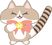笑顔のねこキャラクター