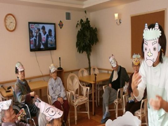 共有スペースの和やかな時間