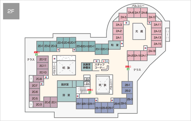 2階の施設図面