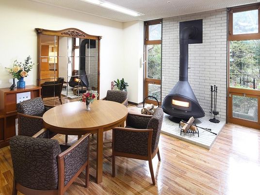 暖炉があるリラックス空間