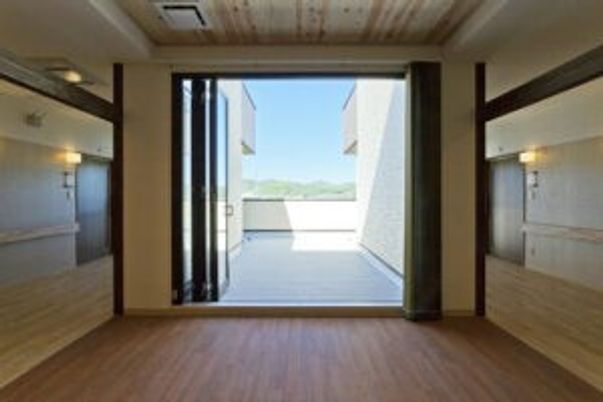 開放的なテラス