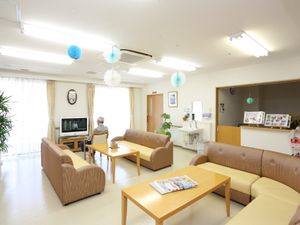 明るく広いリビング空間