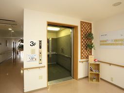 清潔な廊下とエレベーター