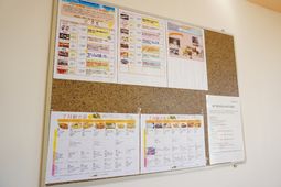 情報掲示板の一角