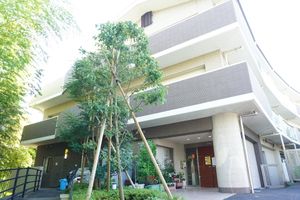 緑豊かな建物の入口