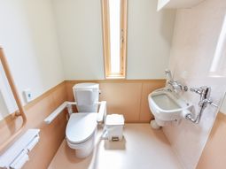 清潔なトイレの設備