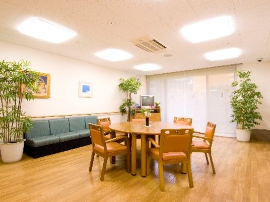 明るい休憩室