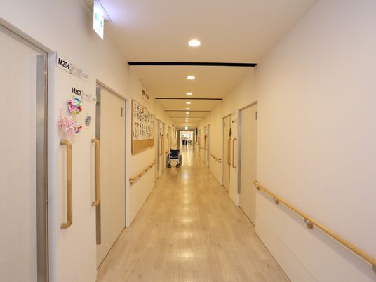明るく清潔な廊下
