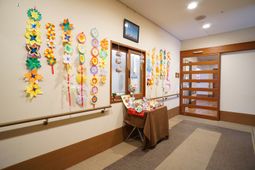 廊下の手作り装飾