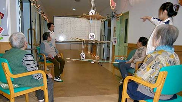 明るい共有スペース