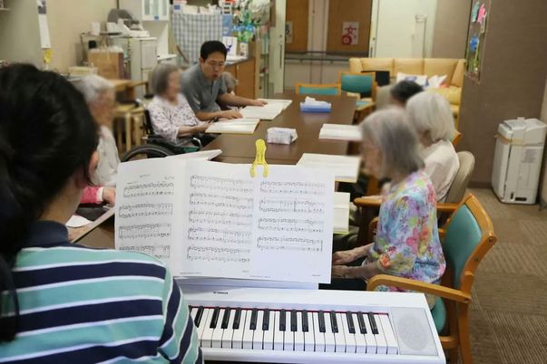 音楽活動を行う居室