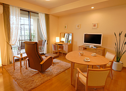 居心地の良い居室の一角