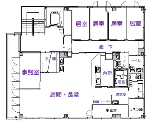 施設の間取り図