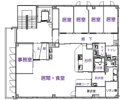施設の間取り図