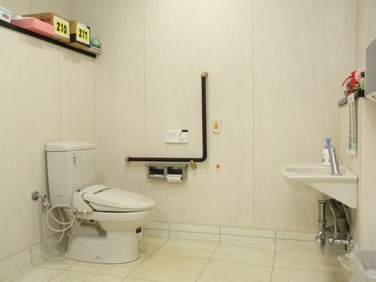  バリアフリー設計のトイレ  