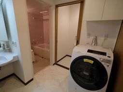 洗面所と洗濯機の配置