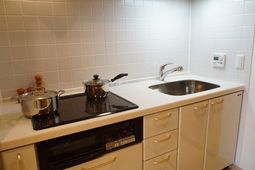 清潔なキッチン一角