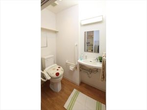 清潔なトイレと洗面台