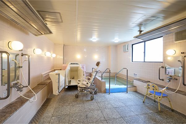 緑豊かな休憩スペース