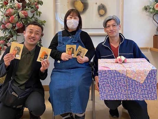 利用者と職員の集合ロビー  