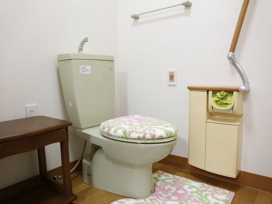 清潔なトイレの一角