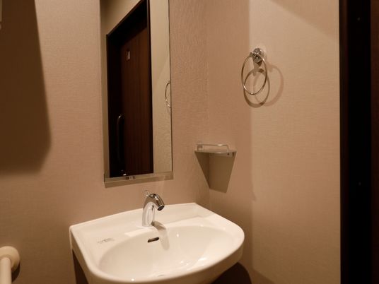 洗面台と鏡のある空間