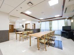 明るい共有スペース