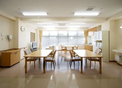 明るい共有スペース
