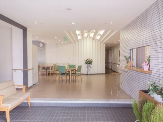 明るい共有スペース