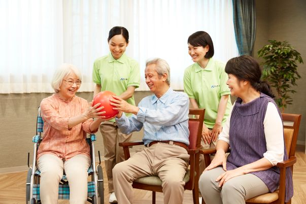 楽しげなレクリエーション活動