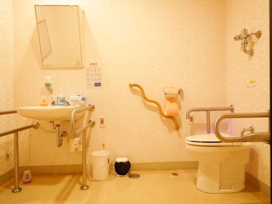 バリアフリーのトイレ設備