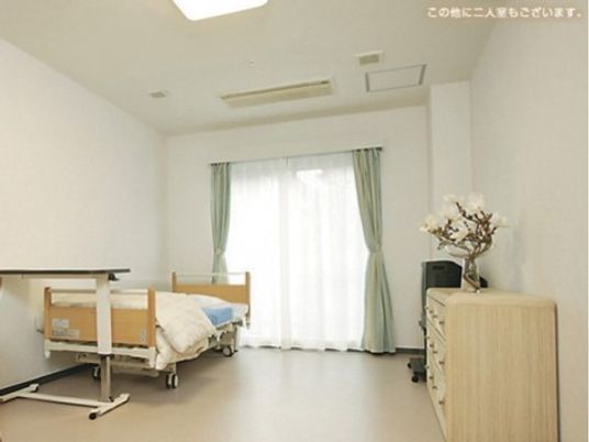 ゆったりした居室の一角