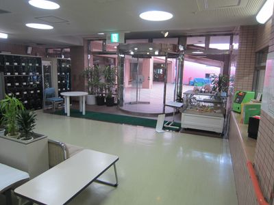 植物が飾られたロビー