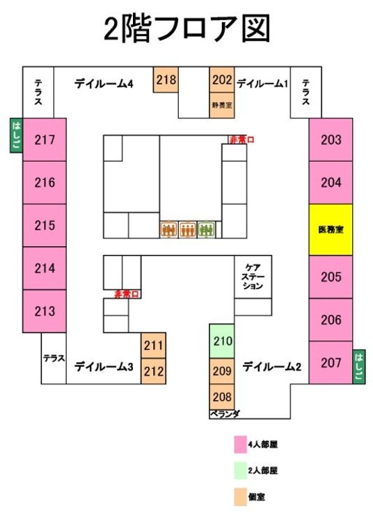 2階フロア図面