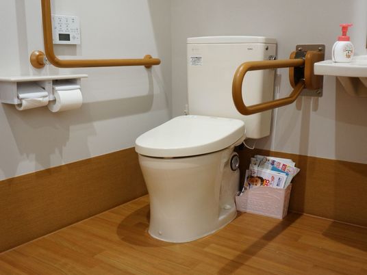 バリアフリー設計のトイレ