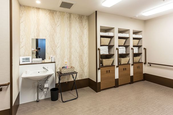 洗面道具のある部屋