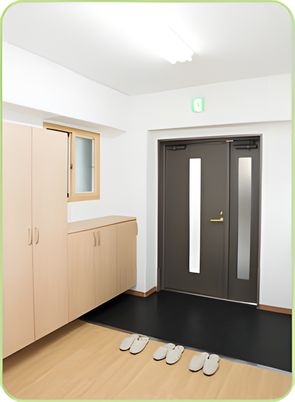 スリッパのある部屋