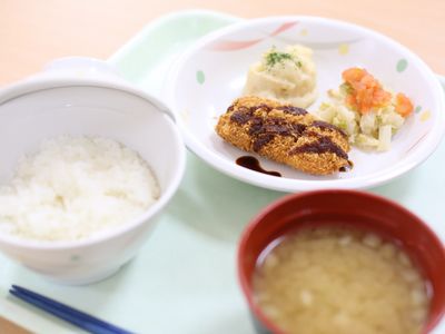 和食の盛り付けられた食事