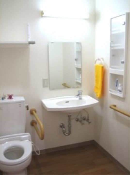 清潔なトイレの一角