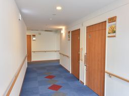 明るい廊下と扉