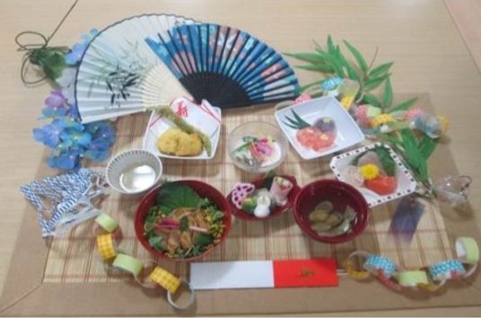 和風の手作り料理装飾