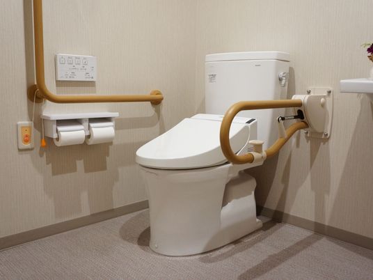 バリアフリー設計のトイレ