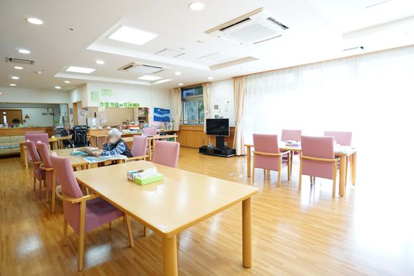 明るい共有スペースの様子