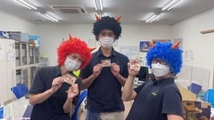 スタッフの笑顔が溢れる休憩室